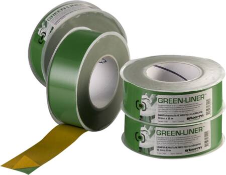 DAMPSPÆRRETAPE GREEN LINER 50MMX25M