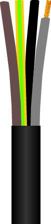 GUMMIKABEL 4G10   H07RN-F 500TR