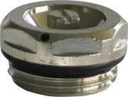 1/2" LUFTSKRUE MED O-RING FORKROMET
