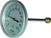 TERMOMETER 0-120° Ø65. 50MM FØLER. KL 1