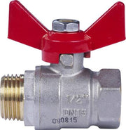 KUGLEHANE 1/2" MUF/NIPPEL T-GREB