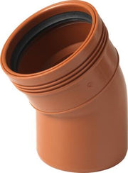 PVC KLOAK BØJNING Ø160MM 30 GRADER