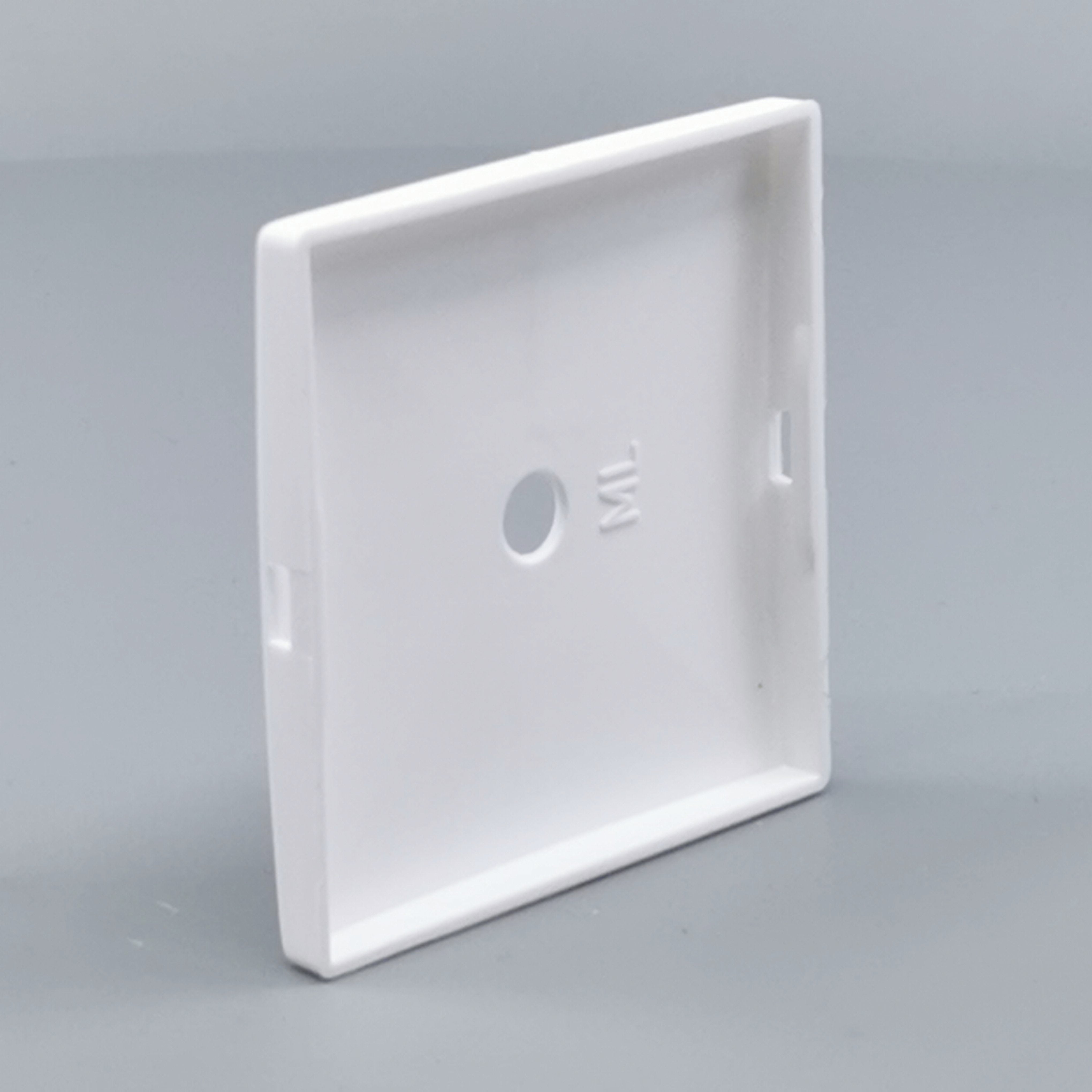 Dæksel for lampeudtag 60x60mm. hvid