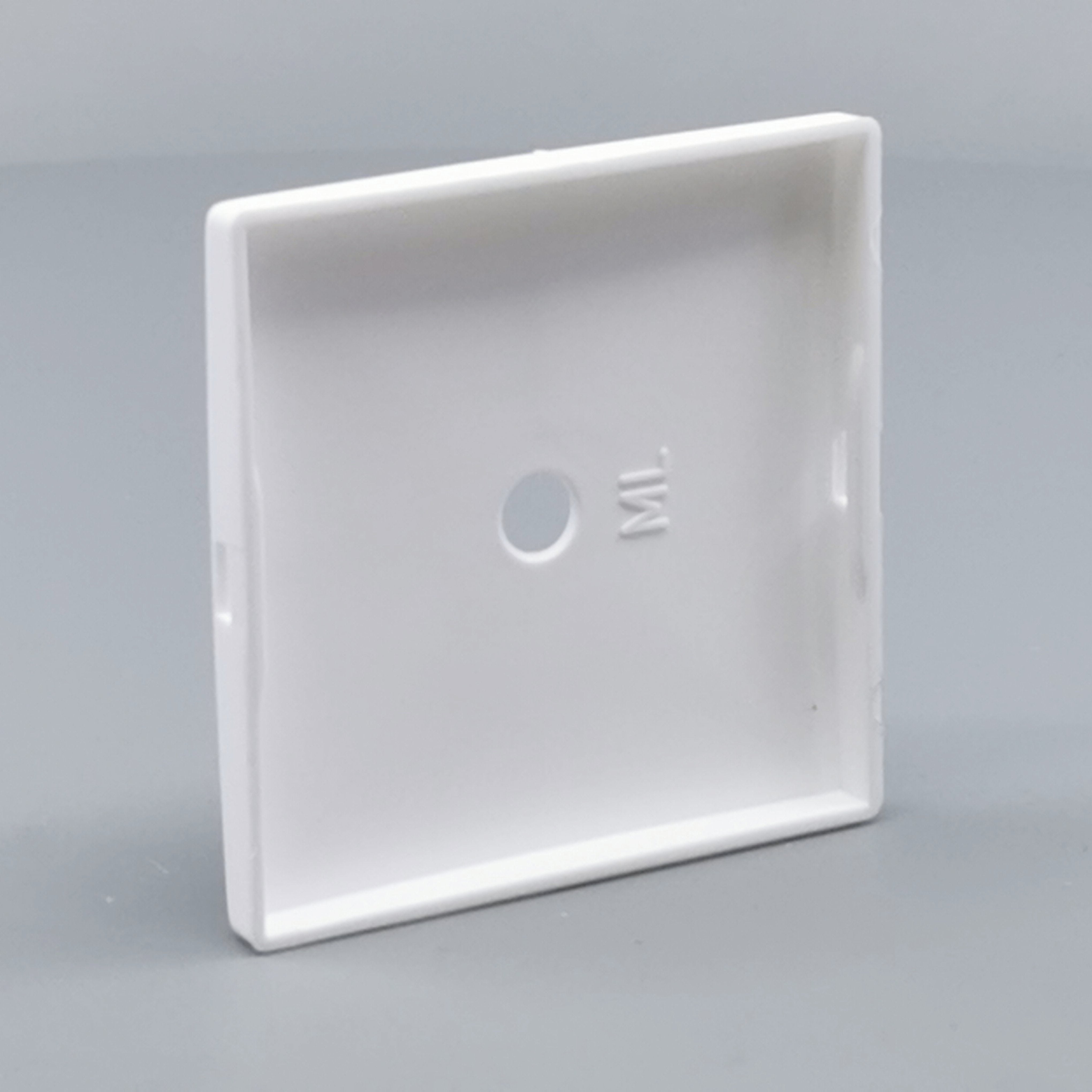 Dæksel for lampeudtag 60x60mm. hvid