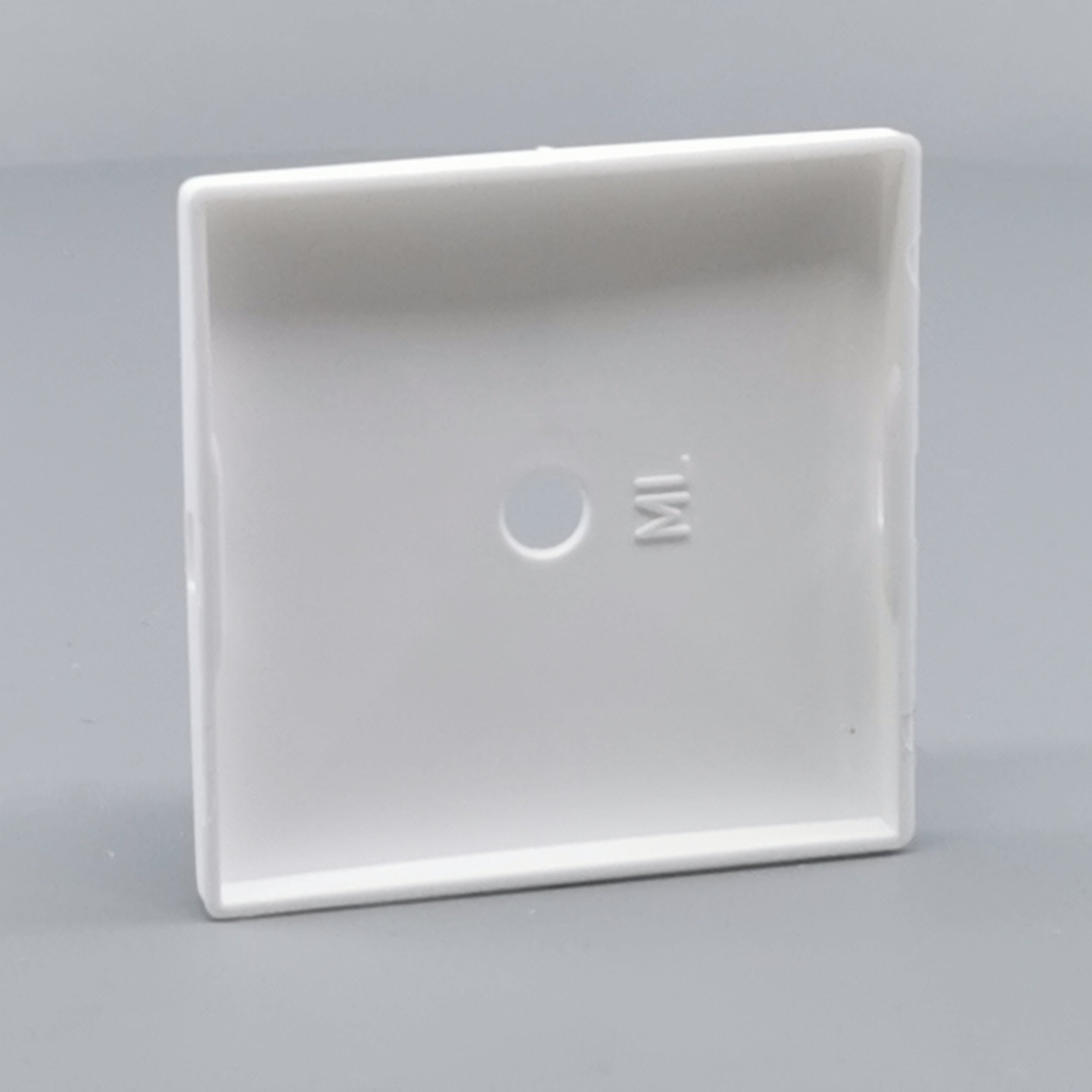 Dæksel for lampeudtag 60x60mm. hvid