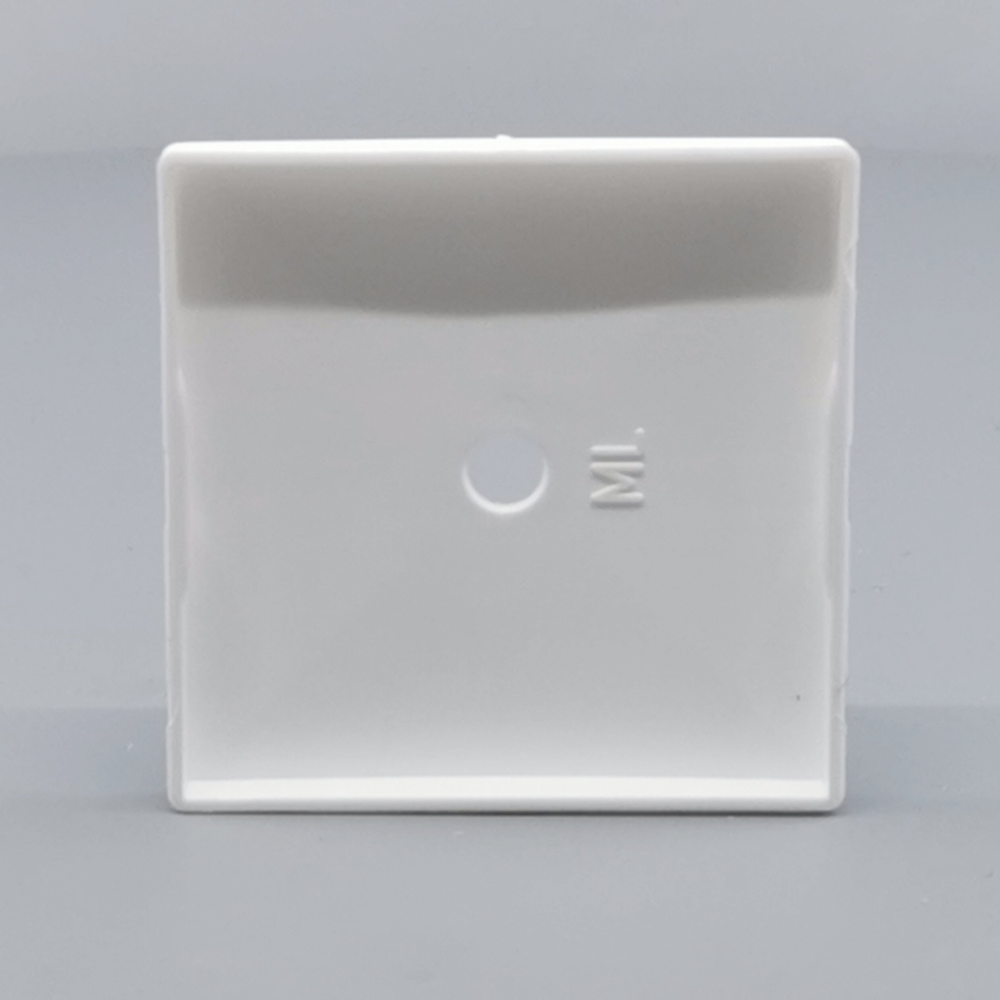 Dæksel for lampeudtag 60x60mm. hvid