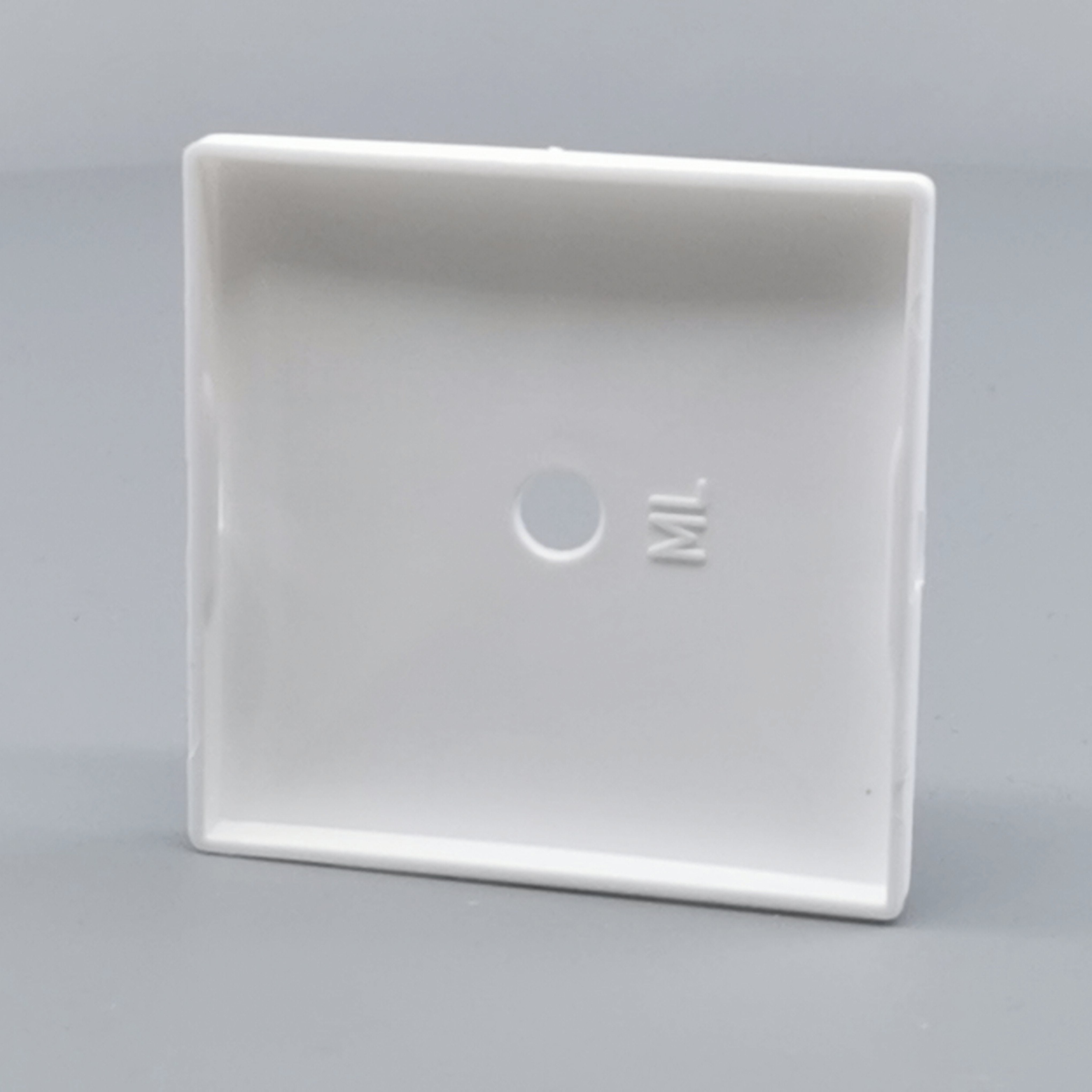 Dæksel for lampeudtag 60x60mm. hvid