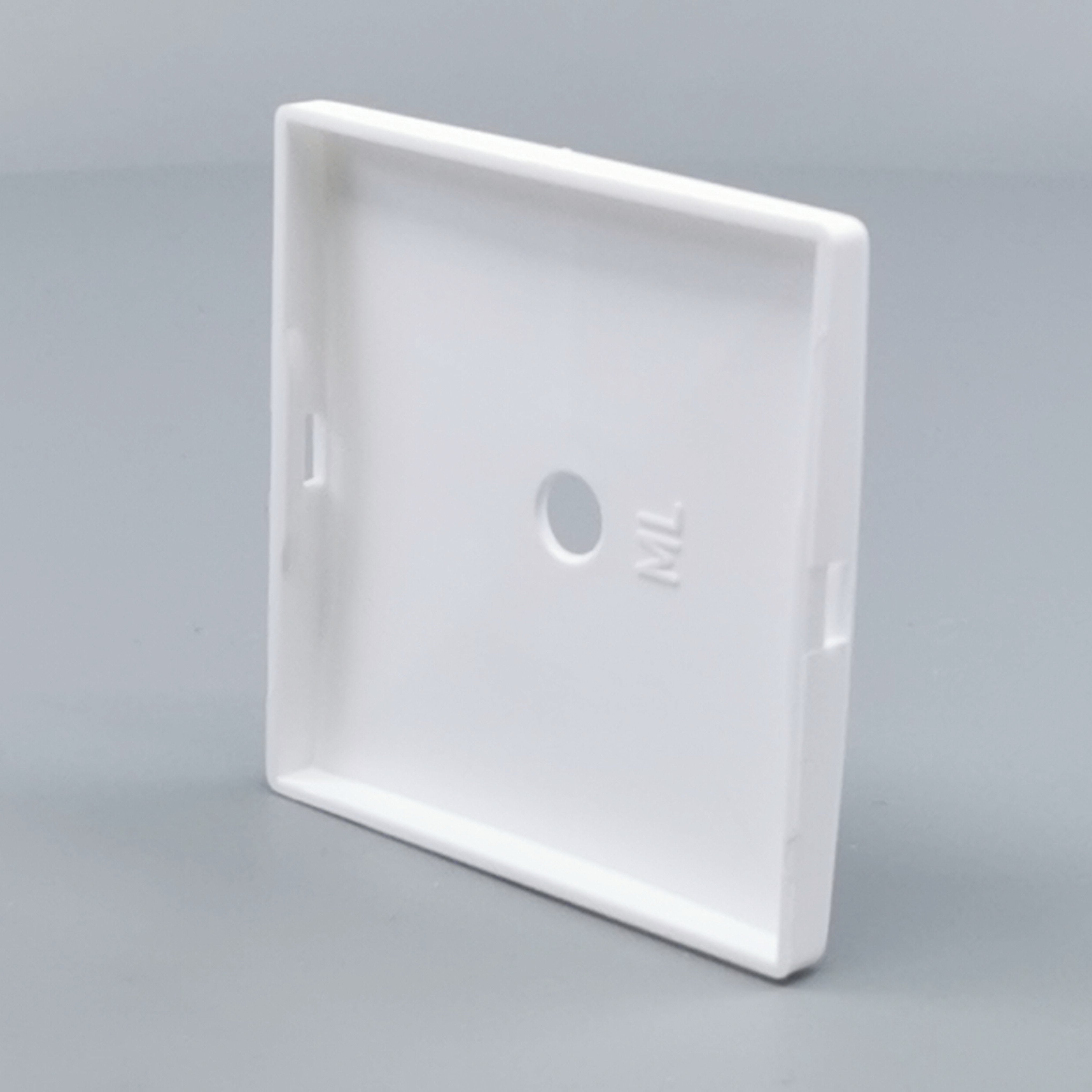 Dæksel for lampeudtag 60x60mm. hvid