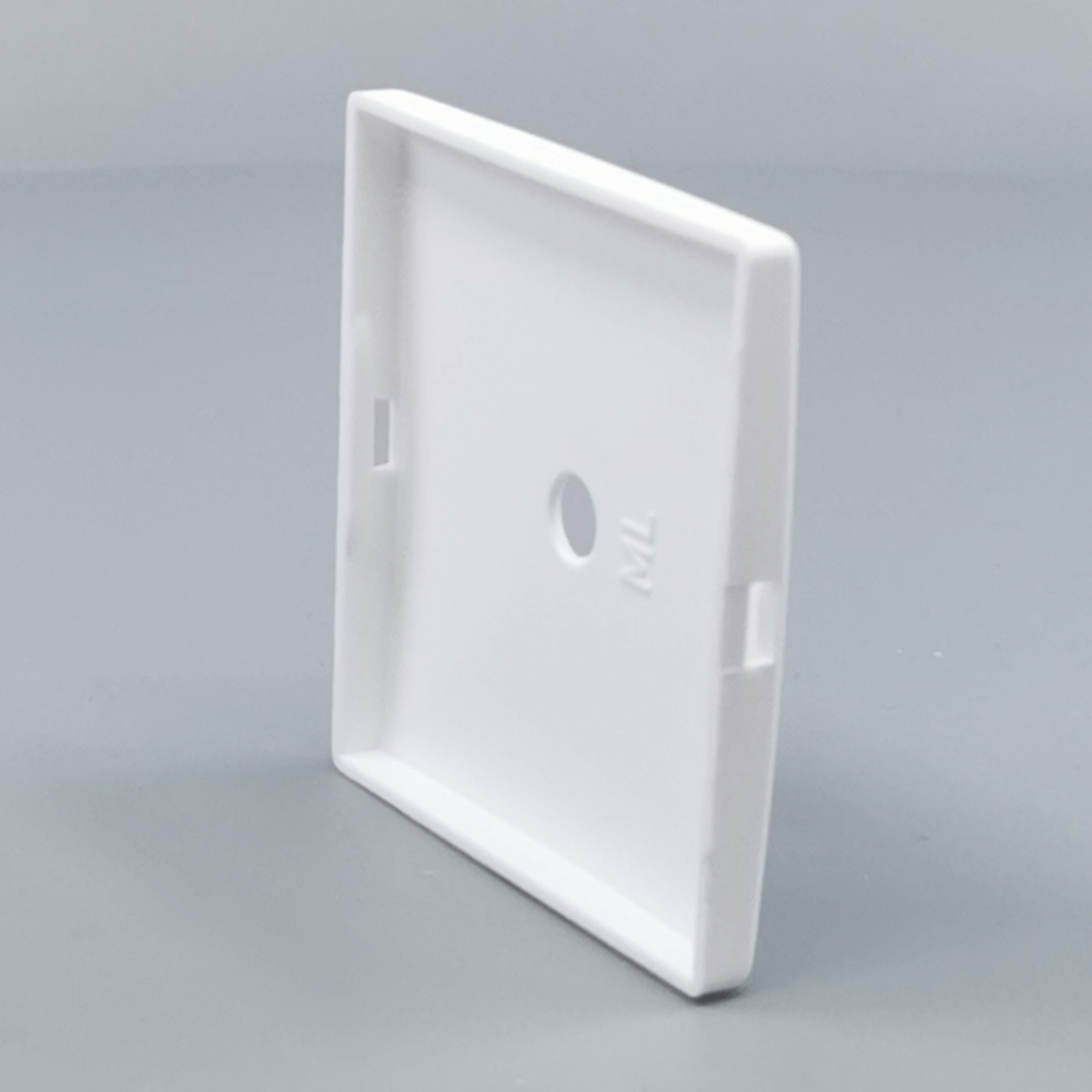 Dæksel for lampeudtag 60x60mm. hvid