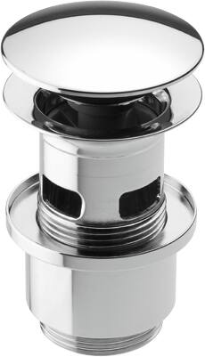 KROM BUNDVENTIL PUSH UP 1 1/4"