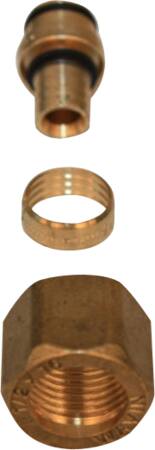 16 X ½" WAVIN ALU KOBL. T WAVIN ½ NIPPEL