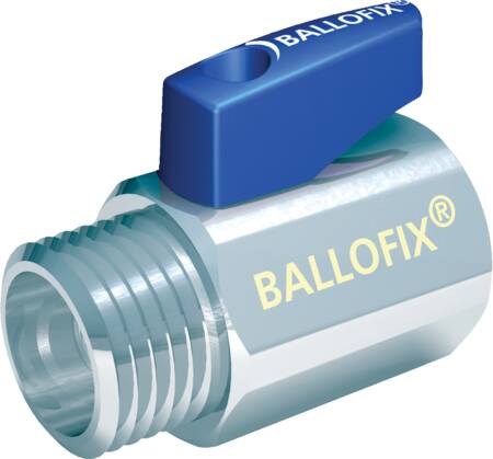 BALLOFIX 1/2" MUFFE/NIPPEL BLÅ HÅNDTAG