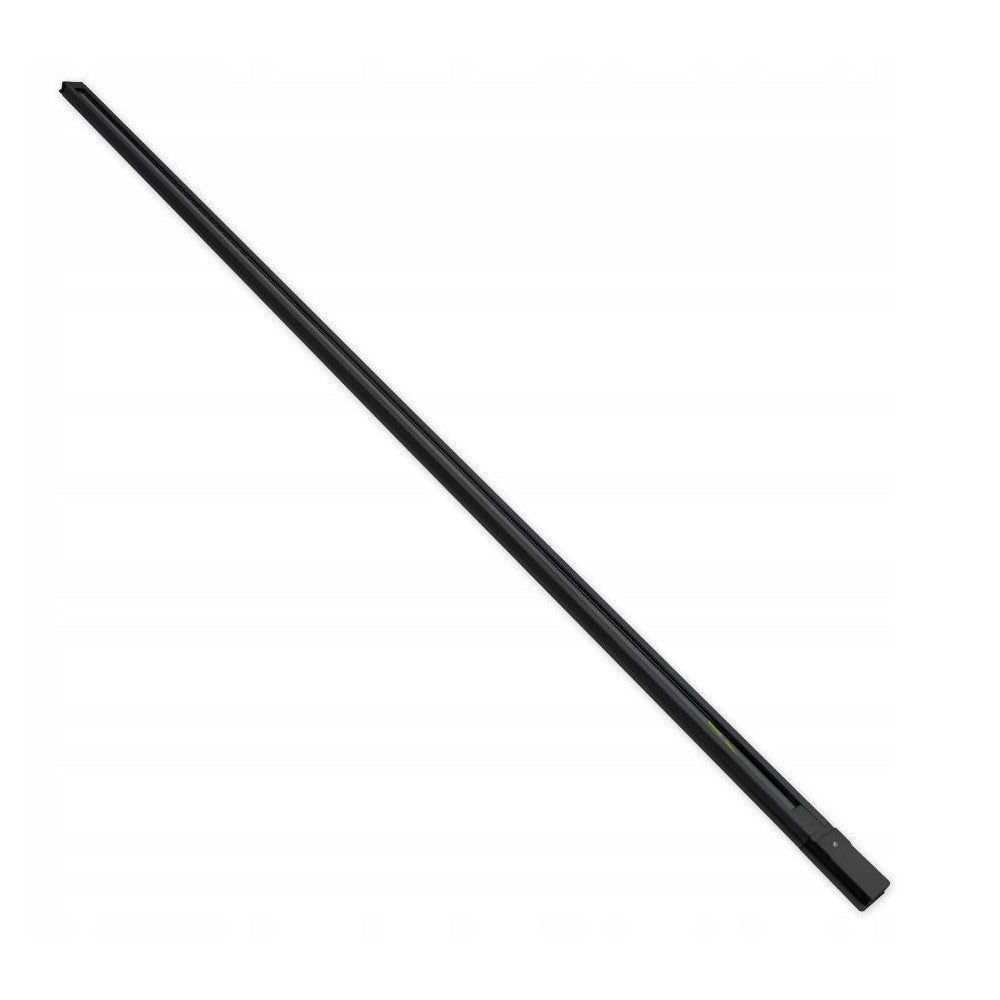 Sort 1-faset 1 meter skinnespot med tilslutning og endeprop til 230V