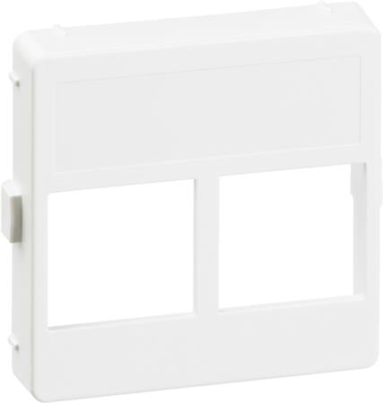 LK Fuga dataudtag til 2xActassi RJ45 1m - hvid