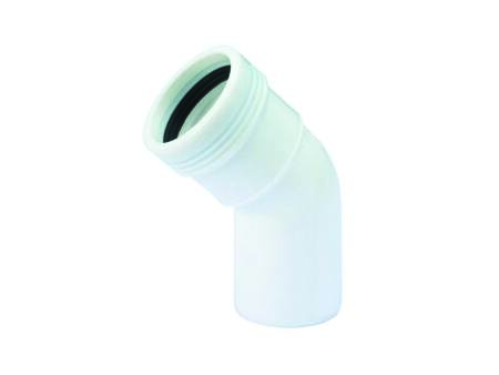 WAVIN PP BØJN 45GR 32MM M/1MF HVID
