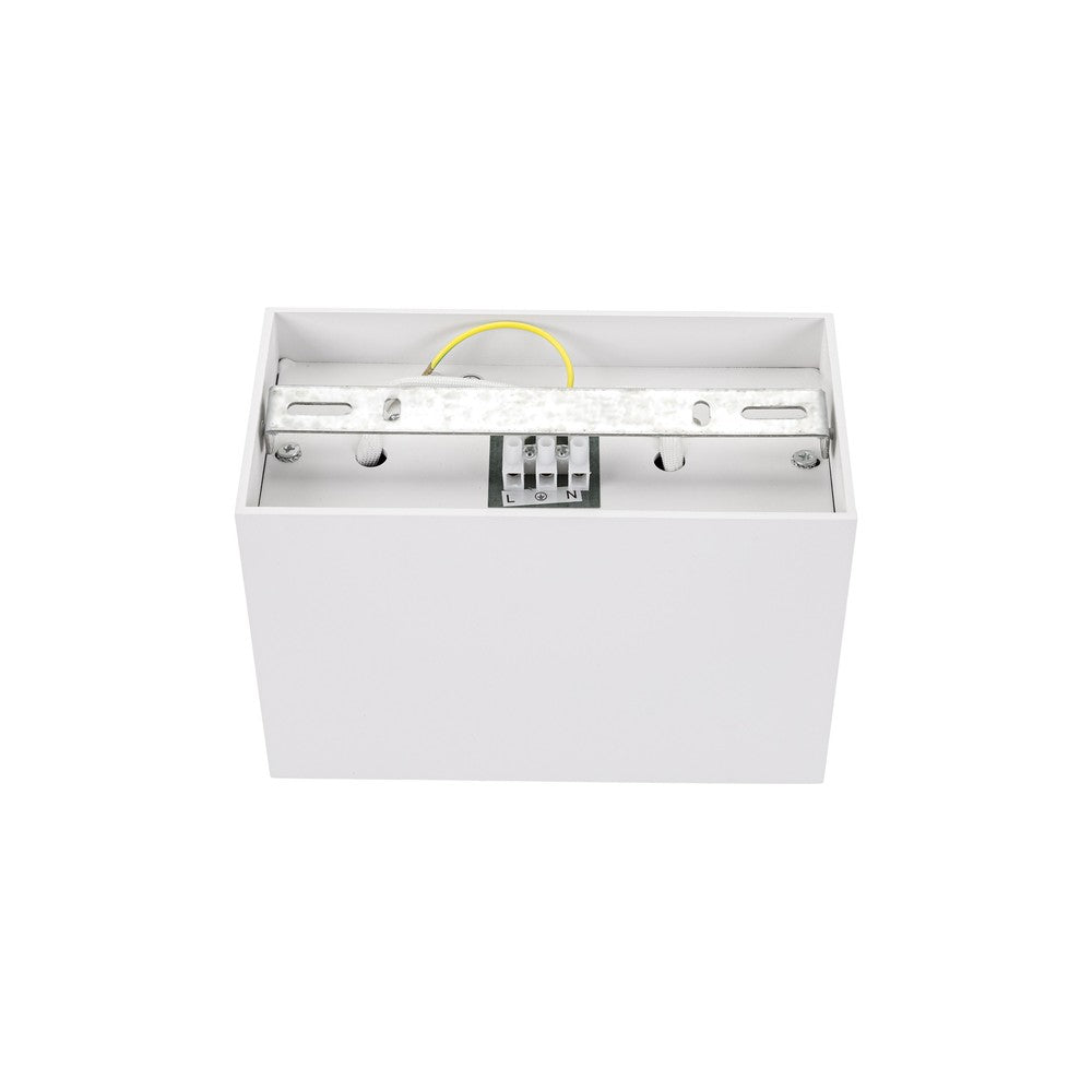 CHLOE DUO 2XGU10 IP20 rektangel hvid - 230V