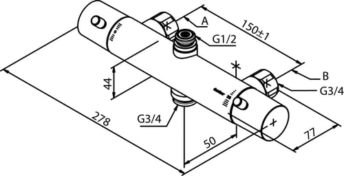 Damixa Thermixa100 kar/brusebatteri