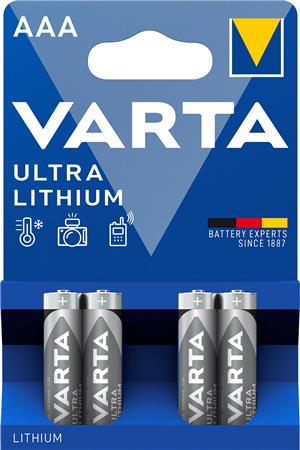 BATTERI PROF LITHIUM AAA 1,5V 4ST