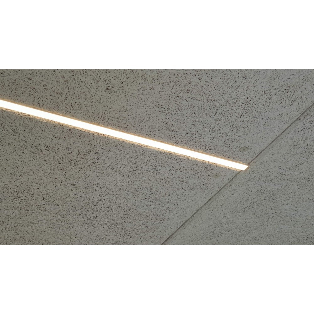 Troldtekt LED skinnesæt 4x120 cm - Planforsænket, Akustilight inkl. ledninger og driver, 35W, 24V, 3600lm, RA93, 5 års producentgaranti