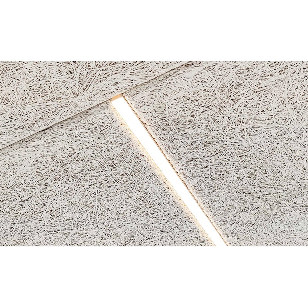Troldtekt LED skinnesæt 4x120 cm - Planforsænket, Akustilight inkl. ledninger og driver, 35W, 24V, 3600lm, RA93, 5 års producentgaranti