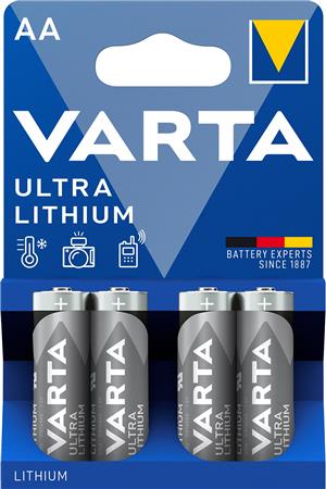 BATTERI PROF LITHIUM AA 1,5V 4ST