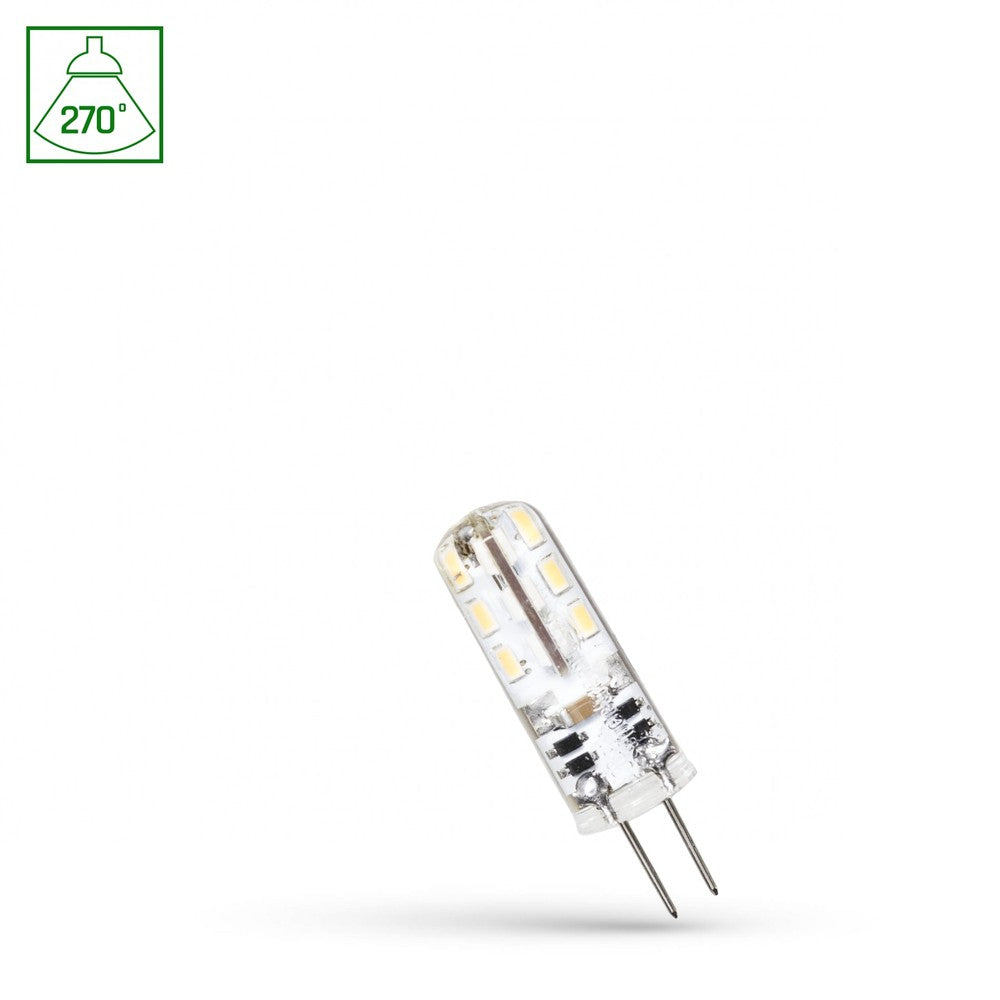 LED G4 Kolonnepære 12V 1.5W - Silicium Spectrum - 95lm - RA80