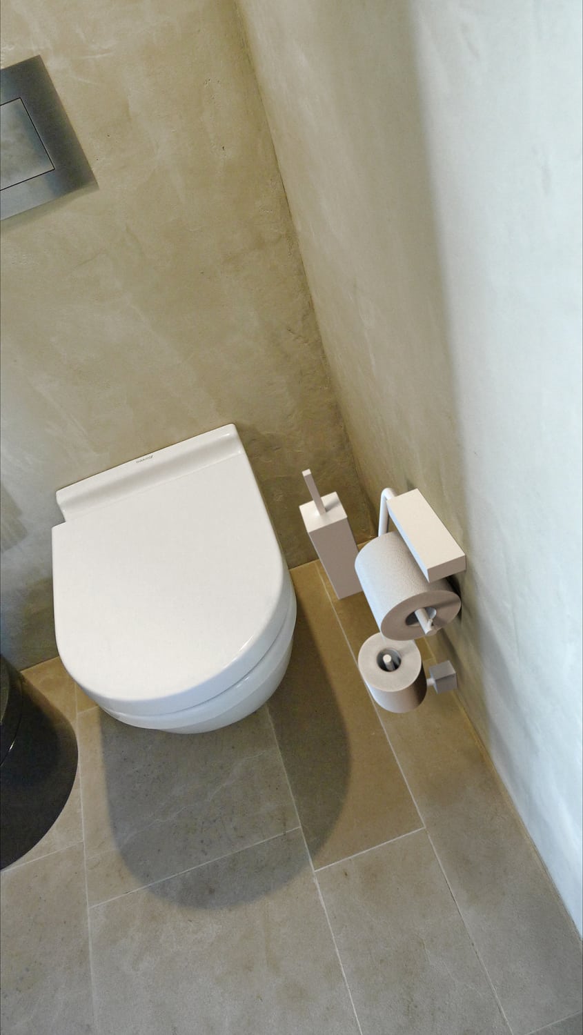 Frost Quadra toiletbørste 7, sort