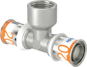 PRES TEE REDUCERET M/MUFFE 20X1/2"