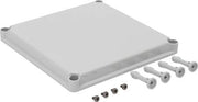 Fibox Grå Låg - 280x280x30 - 4 skruehuller