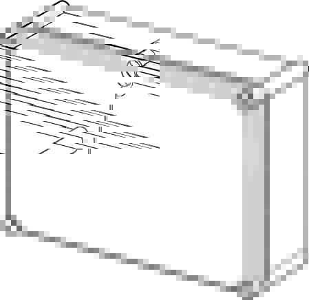 Fibox kassebund - 380x280x100