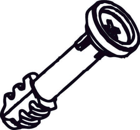 Fibox Kærvskrue - 30 mm.