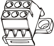 RÆKKEKLEMME 1640SP-03    6 MM2