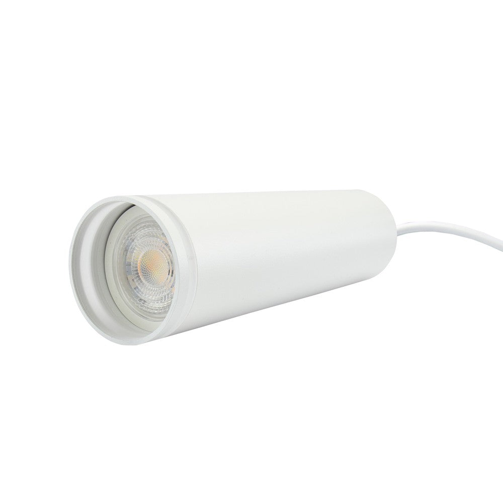 MADARA MINI RING GU10 pendellampe til 3-faset skinne 230V IP20 Ø55 x 200mm HVID - 230V