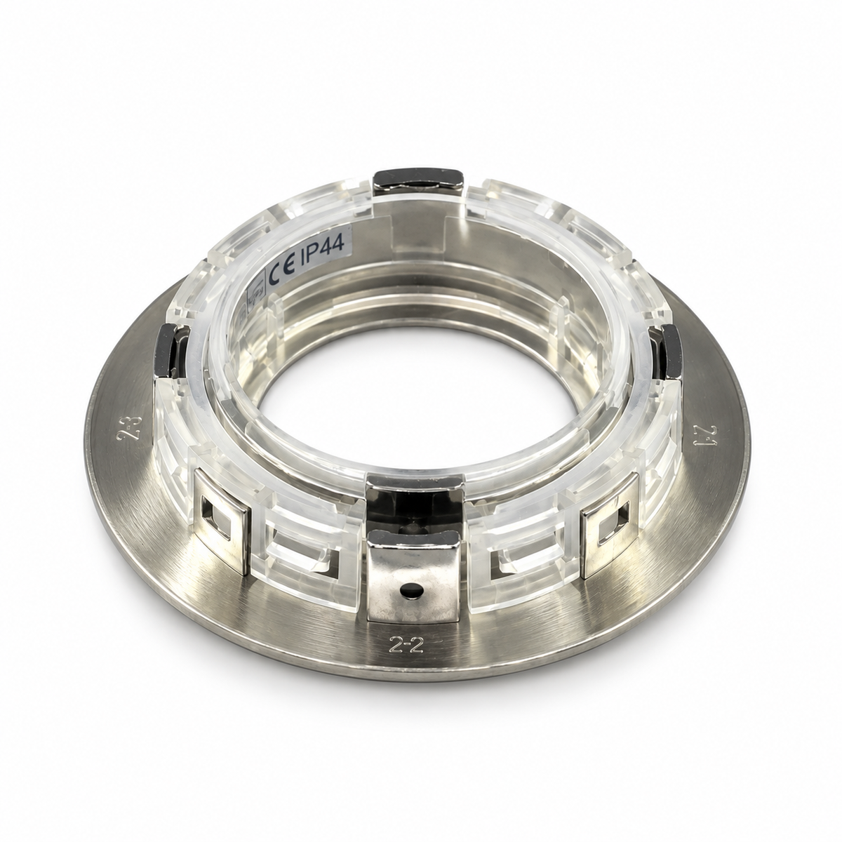 Daxtor EXO front til GU10 indbygningsspot – satin nikkel