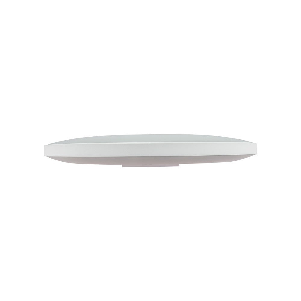Spectrum 32W LED loftslampe - hvid kant, inkl. sort ring, Ø38cm, 5,2cm højde, 3380lm, RA80, IP54