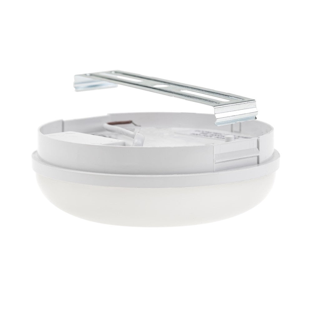 Spectrum 8W LED væglampe - Rund, hvid, IP54, inkl. lyskilde - 230V, 850lm, RA80