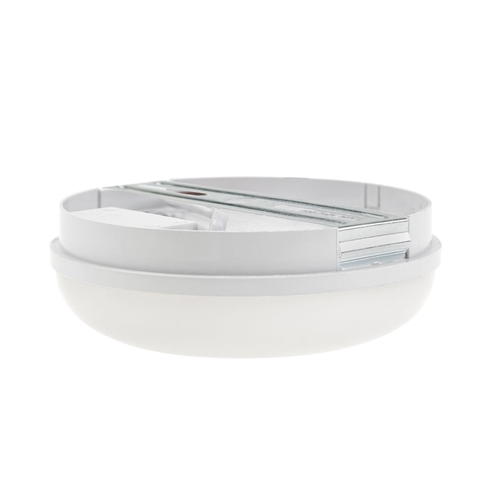 Spectrum 8W LED væglampe - Rund, hvid, IP54, inkl. lyskilde - 230V, 850lm, RA80
