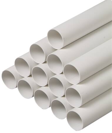 RØR Ø51MM L=2M HVID PLAST