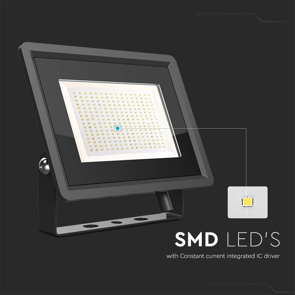 V-Tac 200W LED Projektør - Arbejdslampe til udendørs brug, 17600lm, RA70, IP65