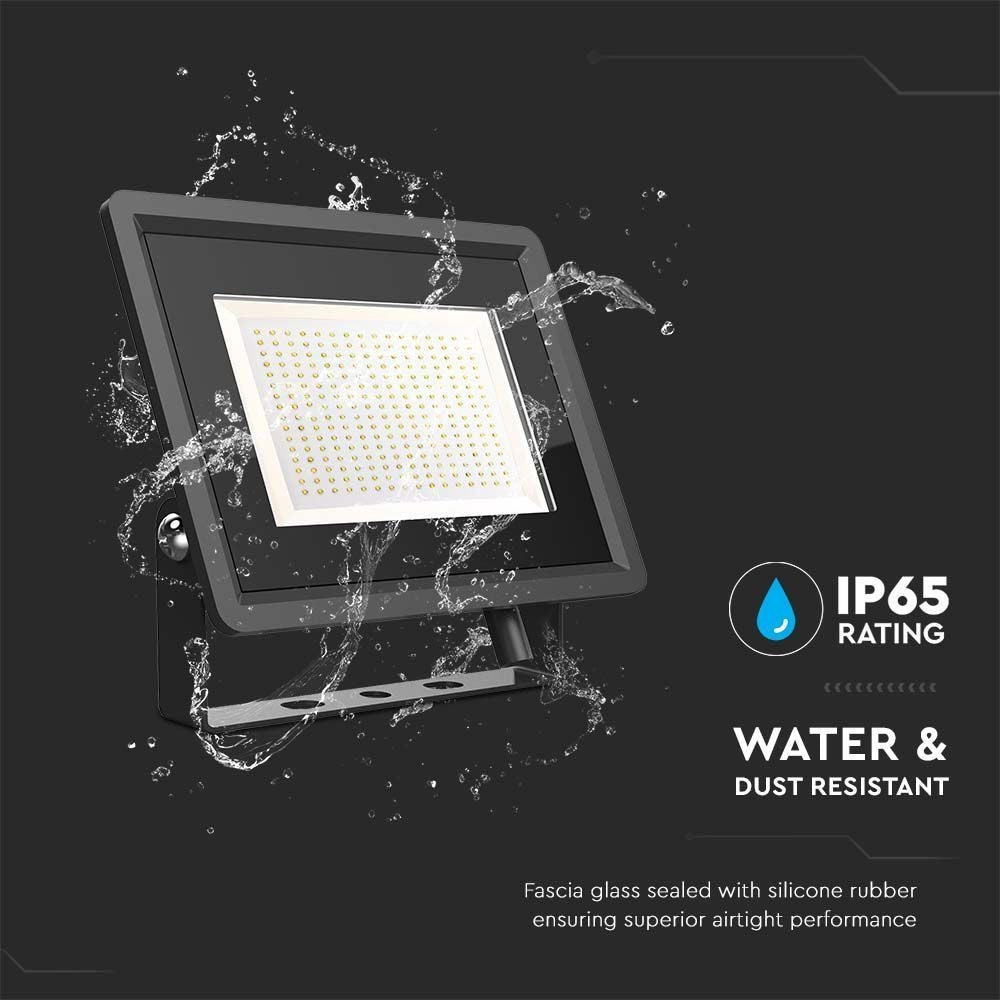 V-Tac 200W LED Projektør - Arbejdslampe til udendørs brug, 17600lm, RA70, IP65