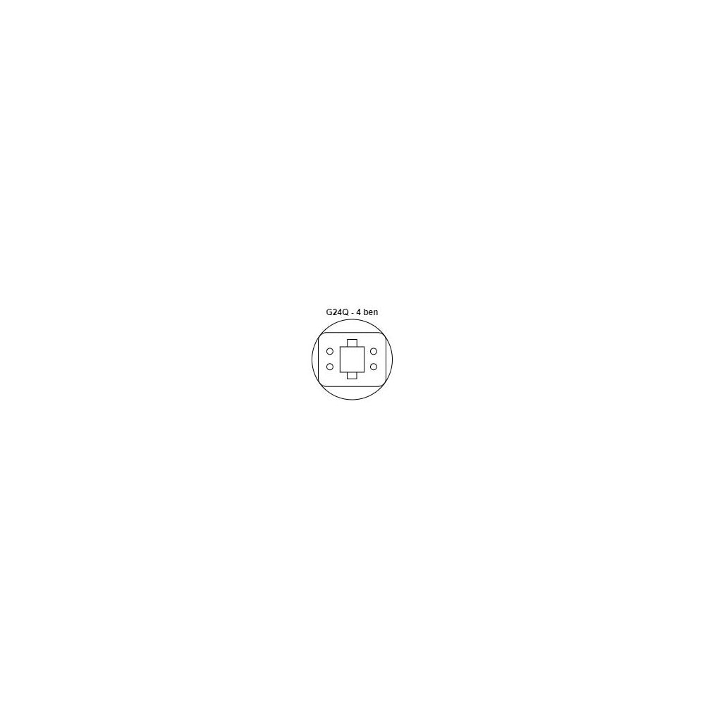 LEDlife G24Q LED pære - 7W, 120°, varm hvid, mat glas, 230V input, 700lm, RA82, IP54
