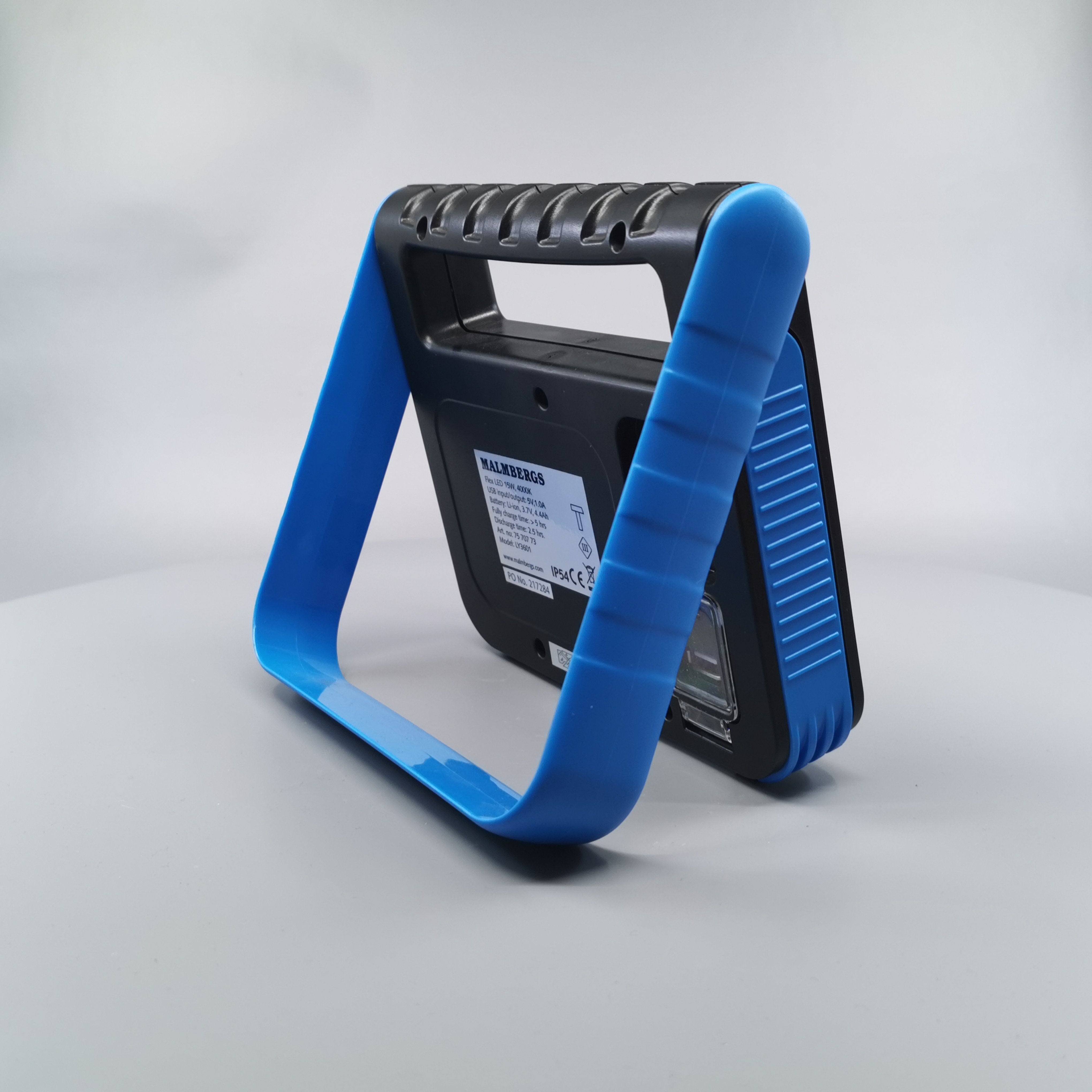 15W LED batteri arbejdslampe m. USB, 4000K