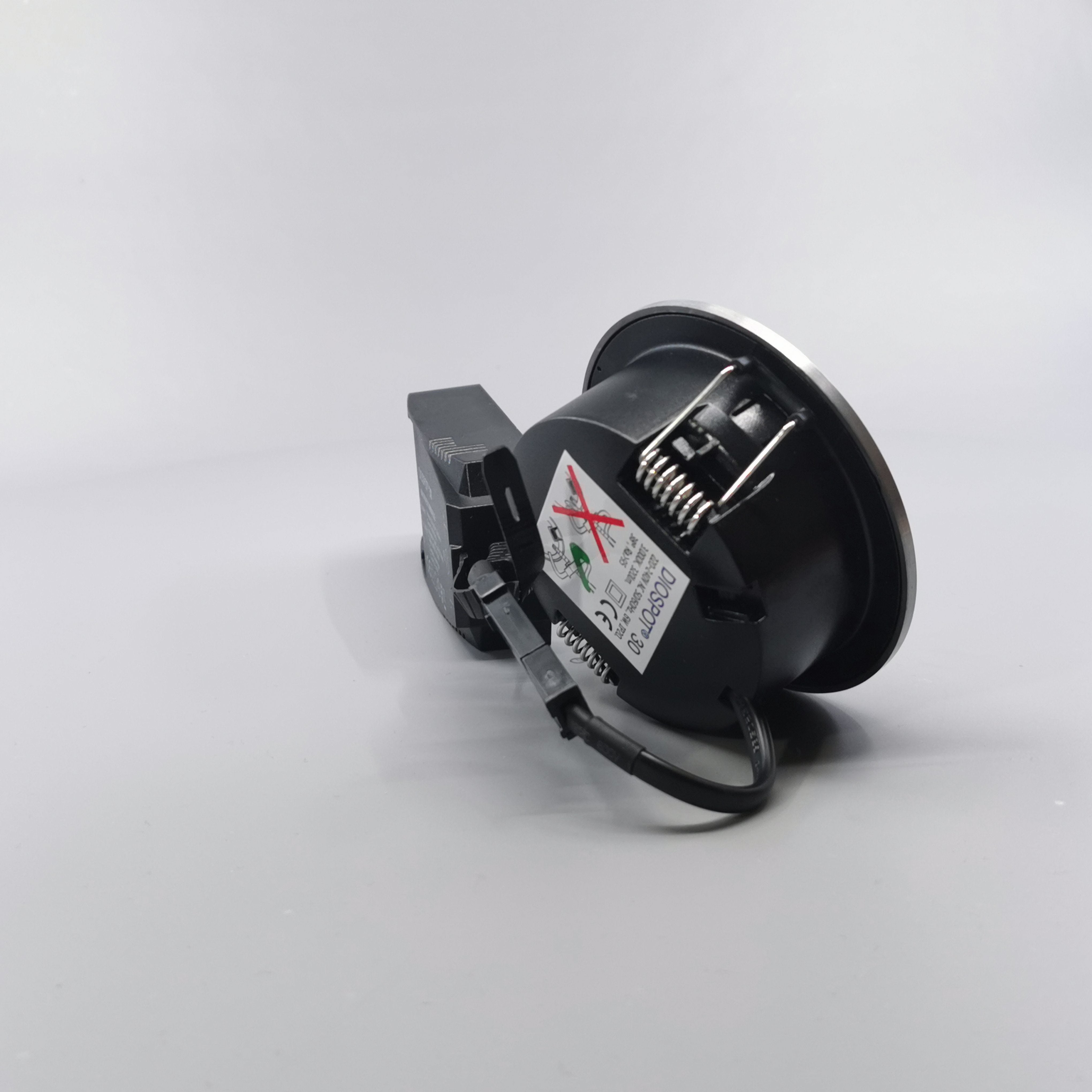 Diospot 30 V.2 6W 3000K 38° dæmpbar 32mm rund børstet