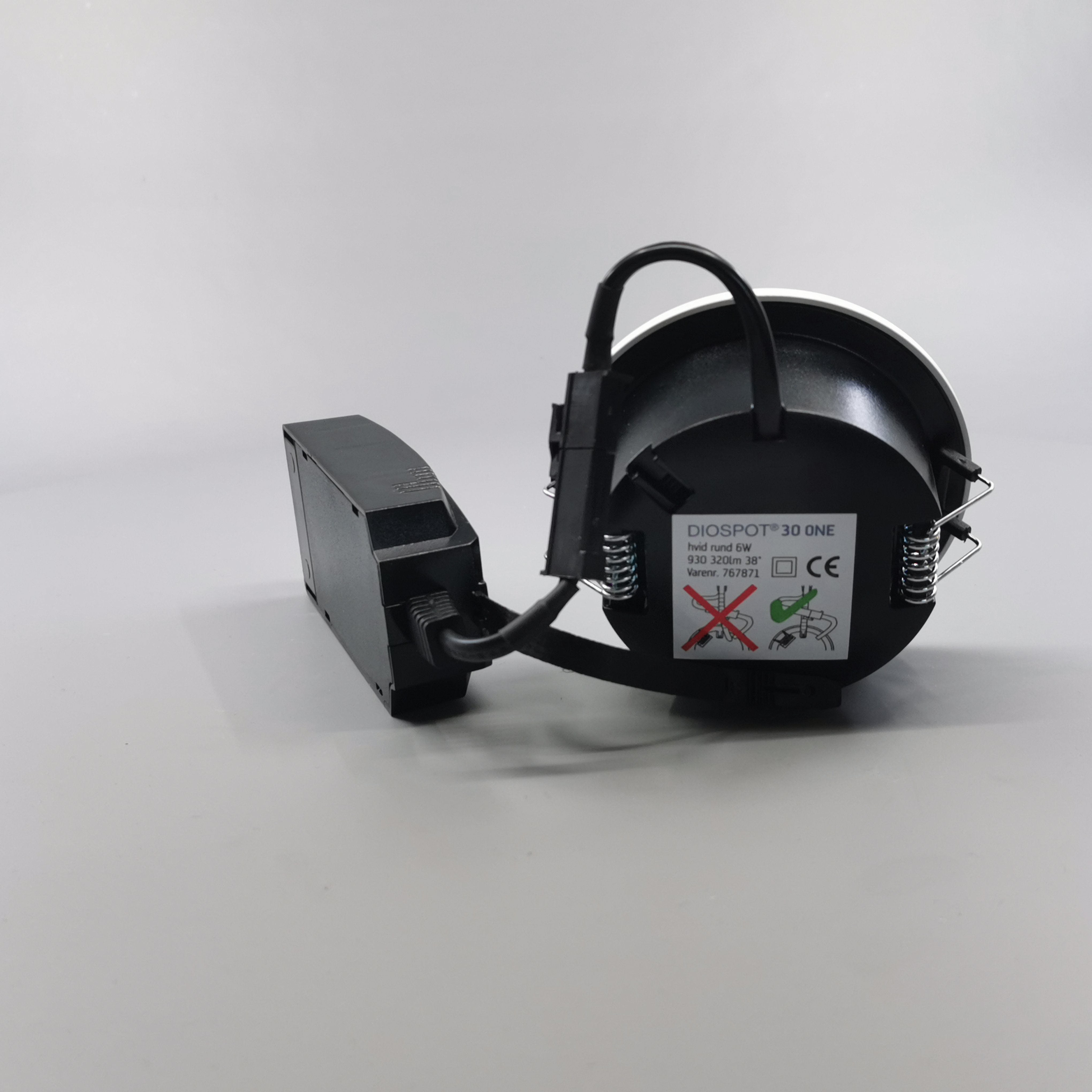 Diospot 30 One 6W 3000K 38° dæmpbar 32mm - hvid