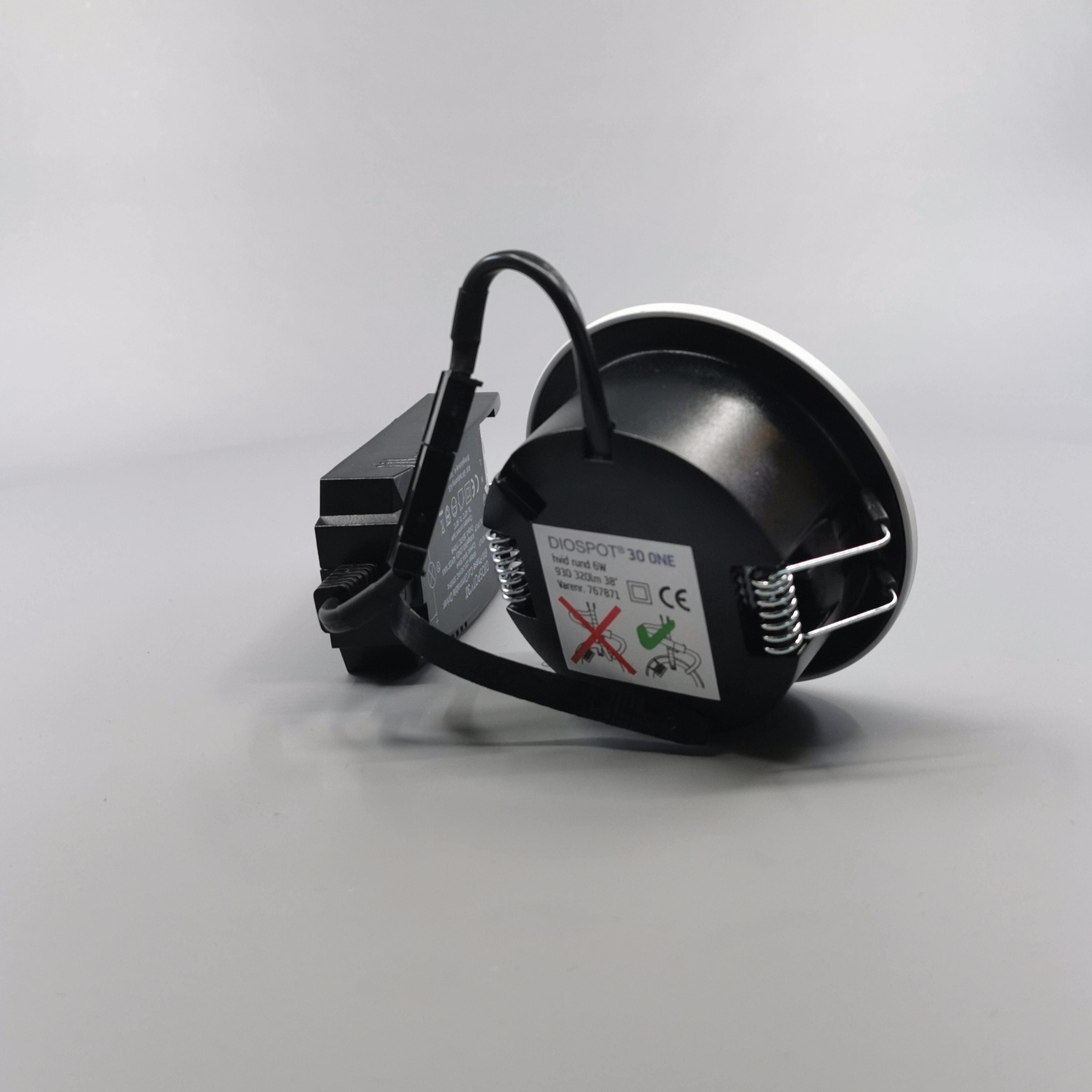 Diospot 30 One 6W 3000K 38° dæmpbar 32mm - hvid