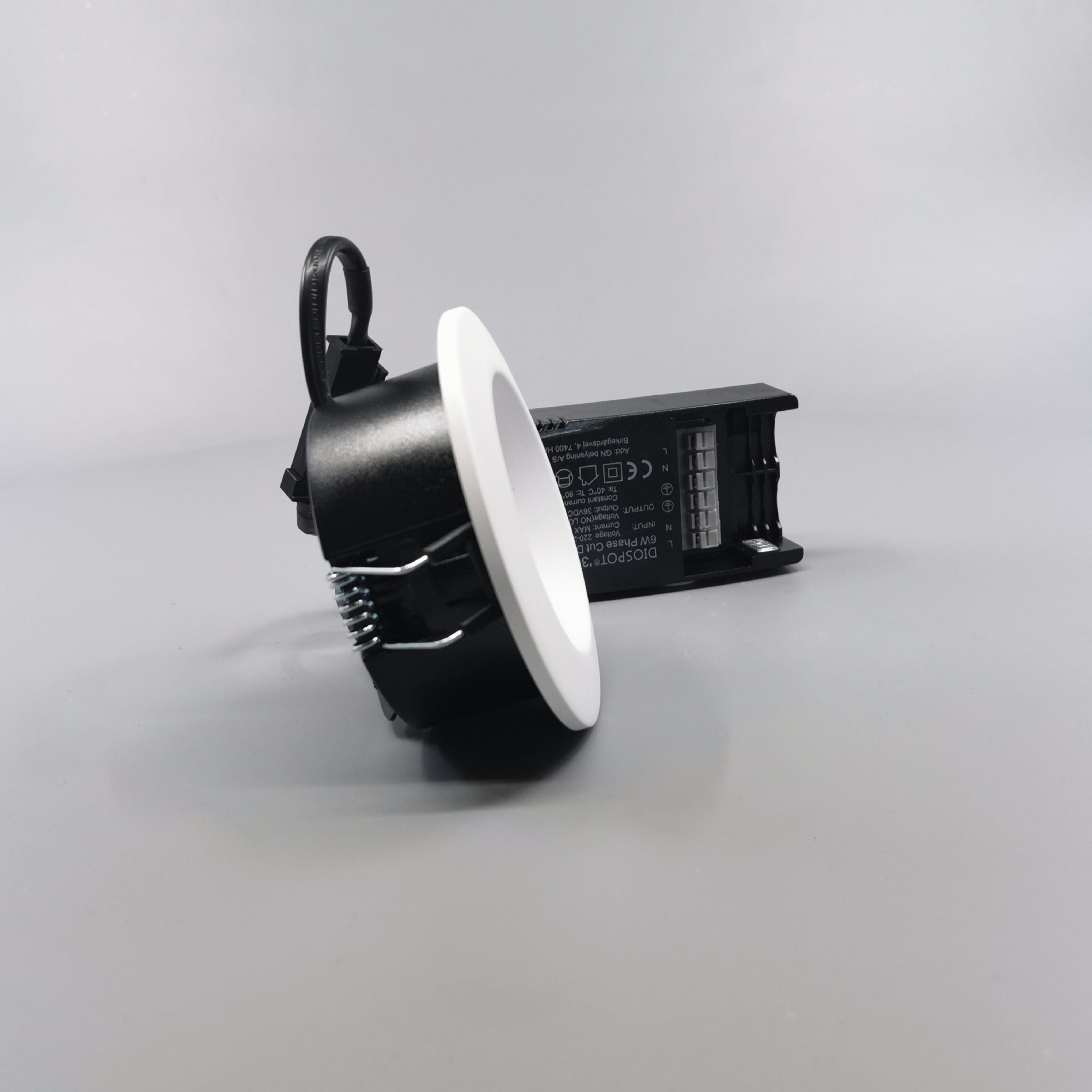 Diospot 30 One 6W 3000K 38° dæmpbar 32mm - hvid