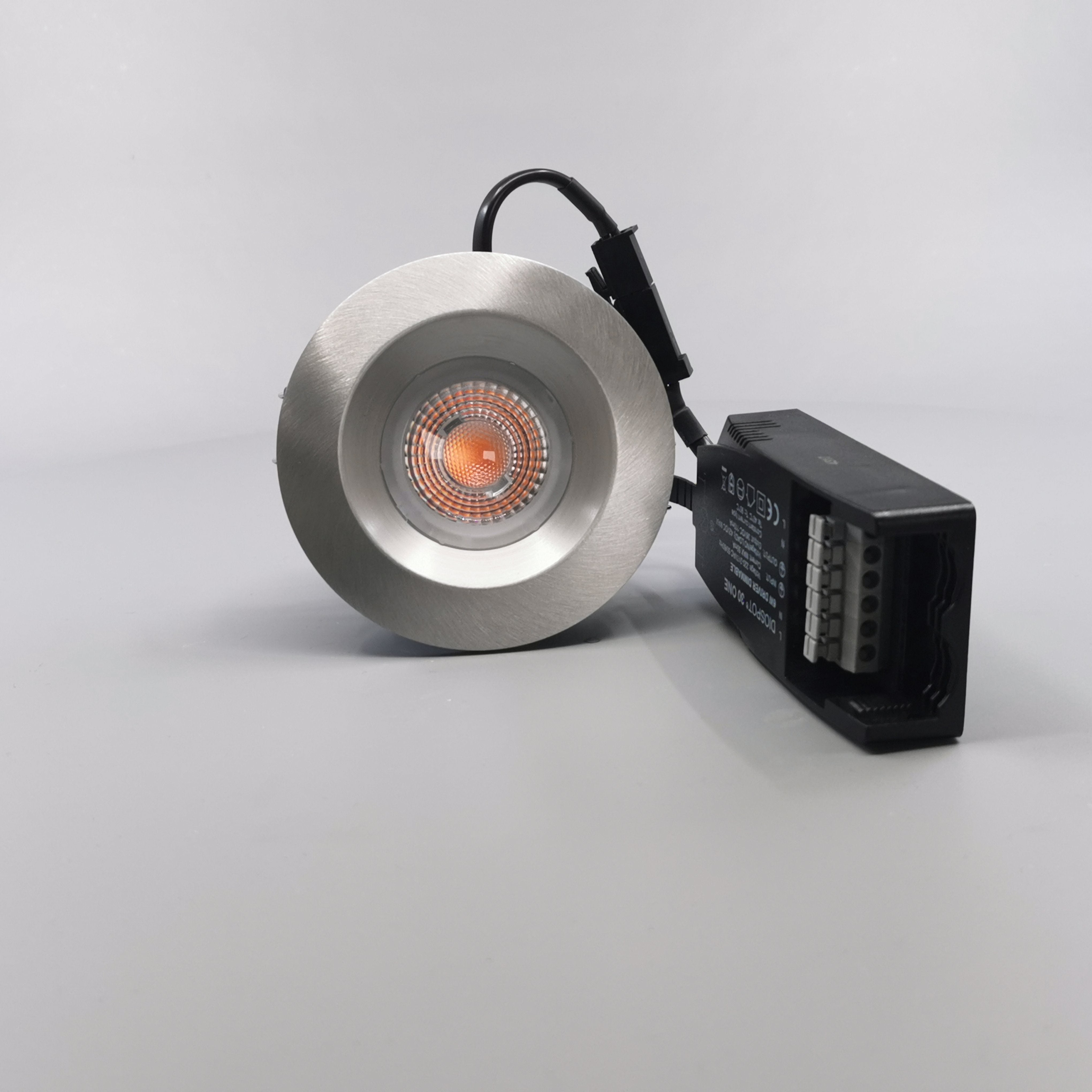 Diospot 30 One 6W 2700K 38° dæmpbar 32mm - børstet