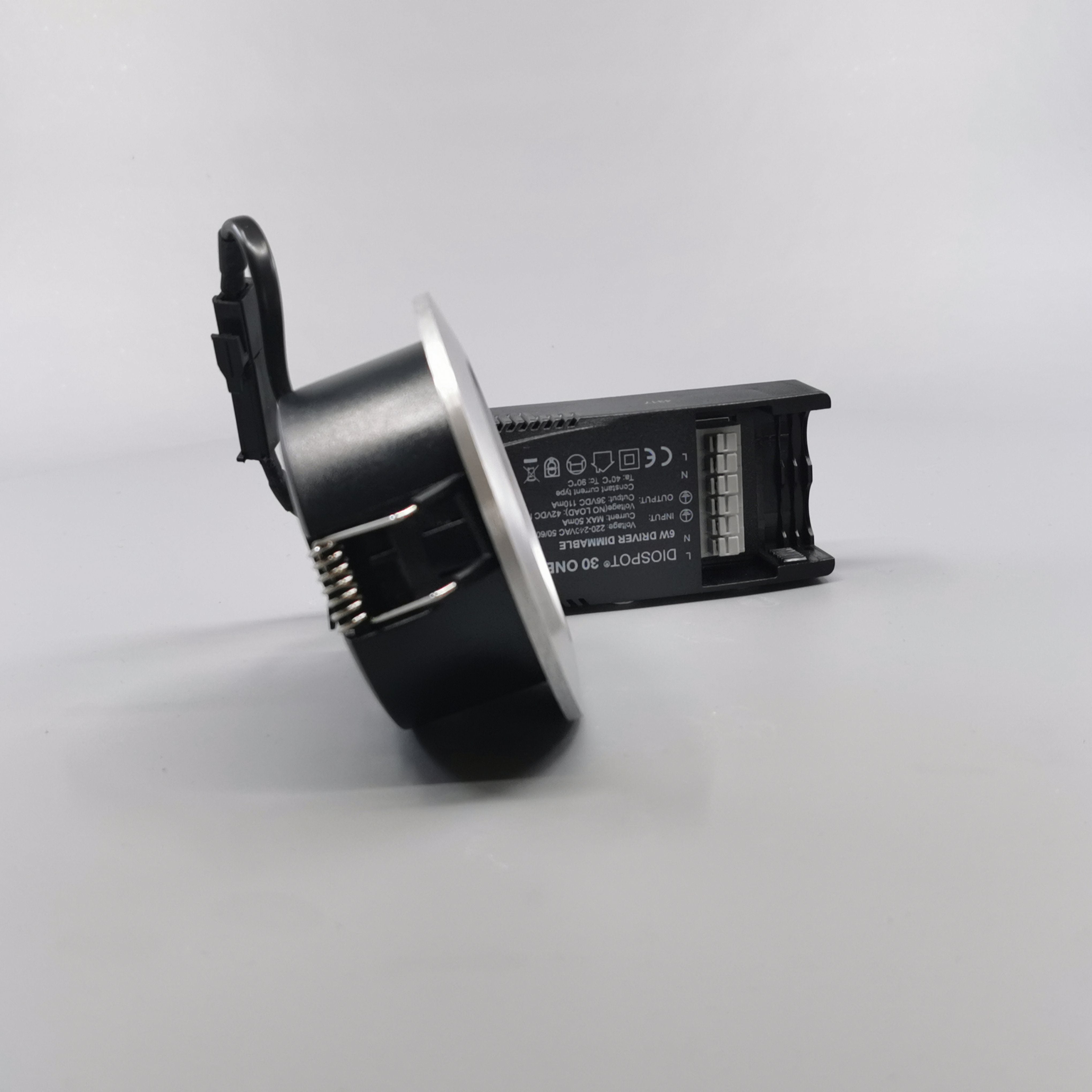 Diospot 30 One 6W 2700K 38° dæmpbar 32mm - børstet