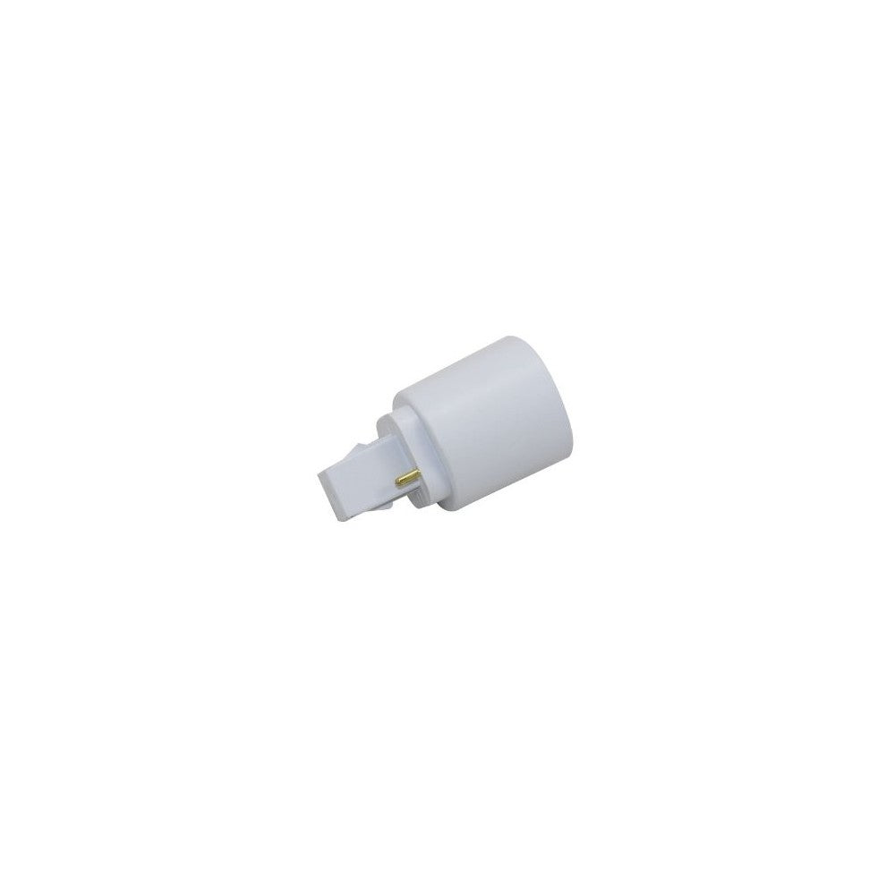 G24D til E27 adapter - 230V stikadapter til omformer fra G24D til E27 sokkel