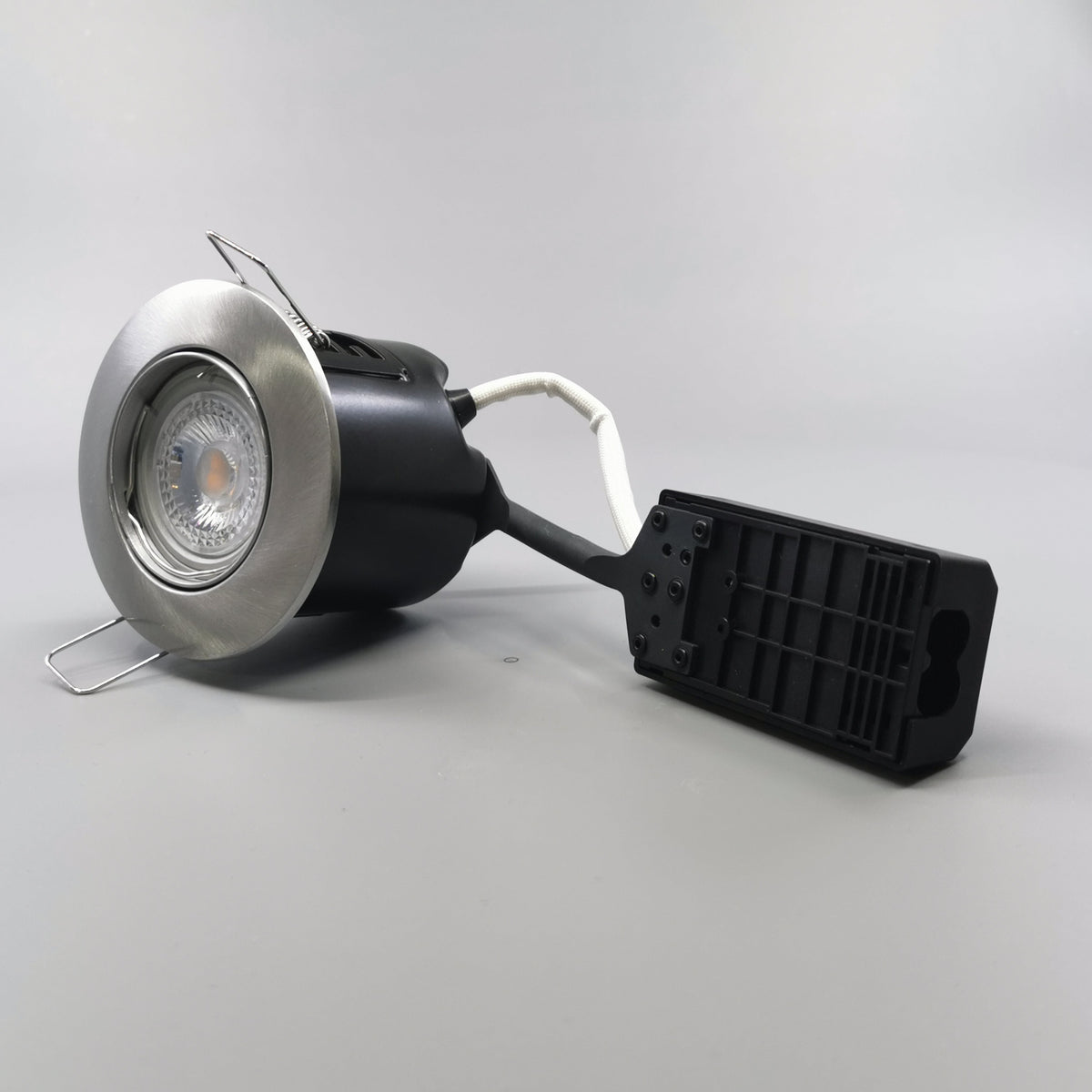 LED spot 5W dæmpbar flimmerfri 2700K 430Lm - Rund, børstet (360° frame 4)
